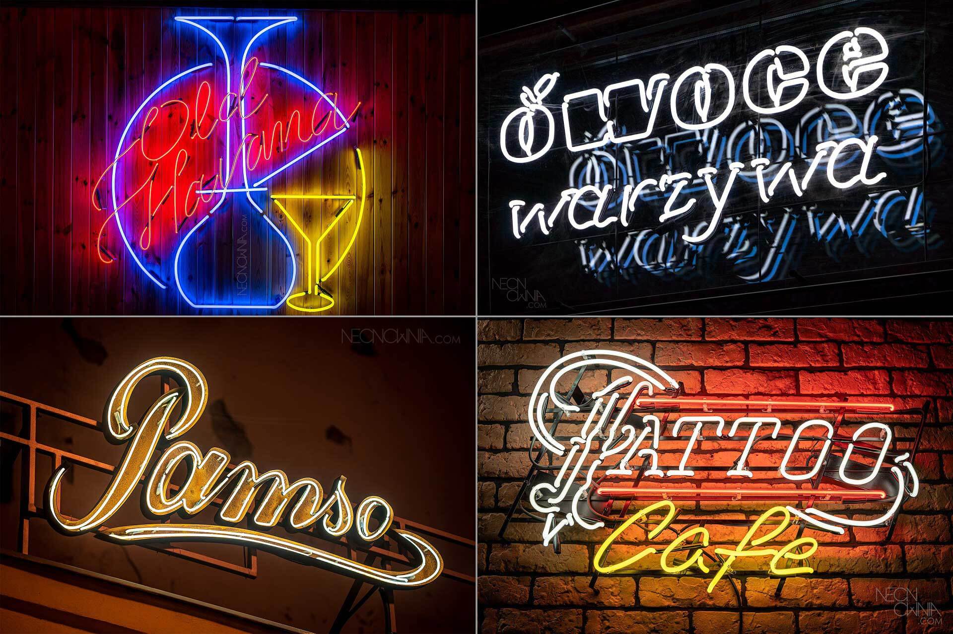 Classic glass tube neon sign
